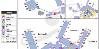 Międzynarodowy port lotniczy Leonardo da Vinci mapie
