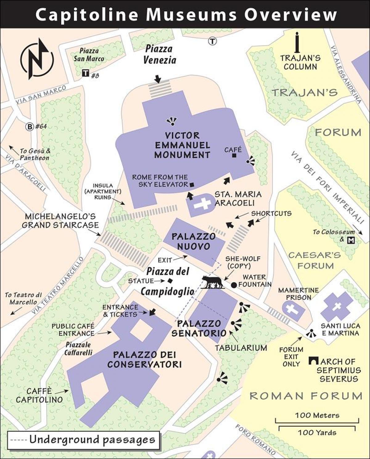 Mapa muzeum Kapitolińskie 