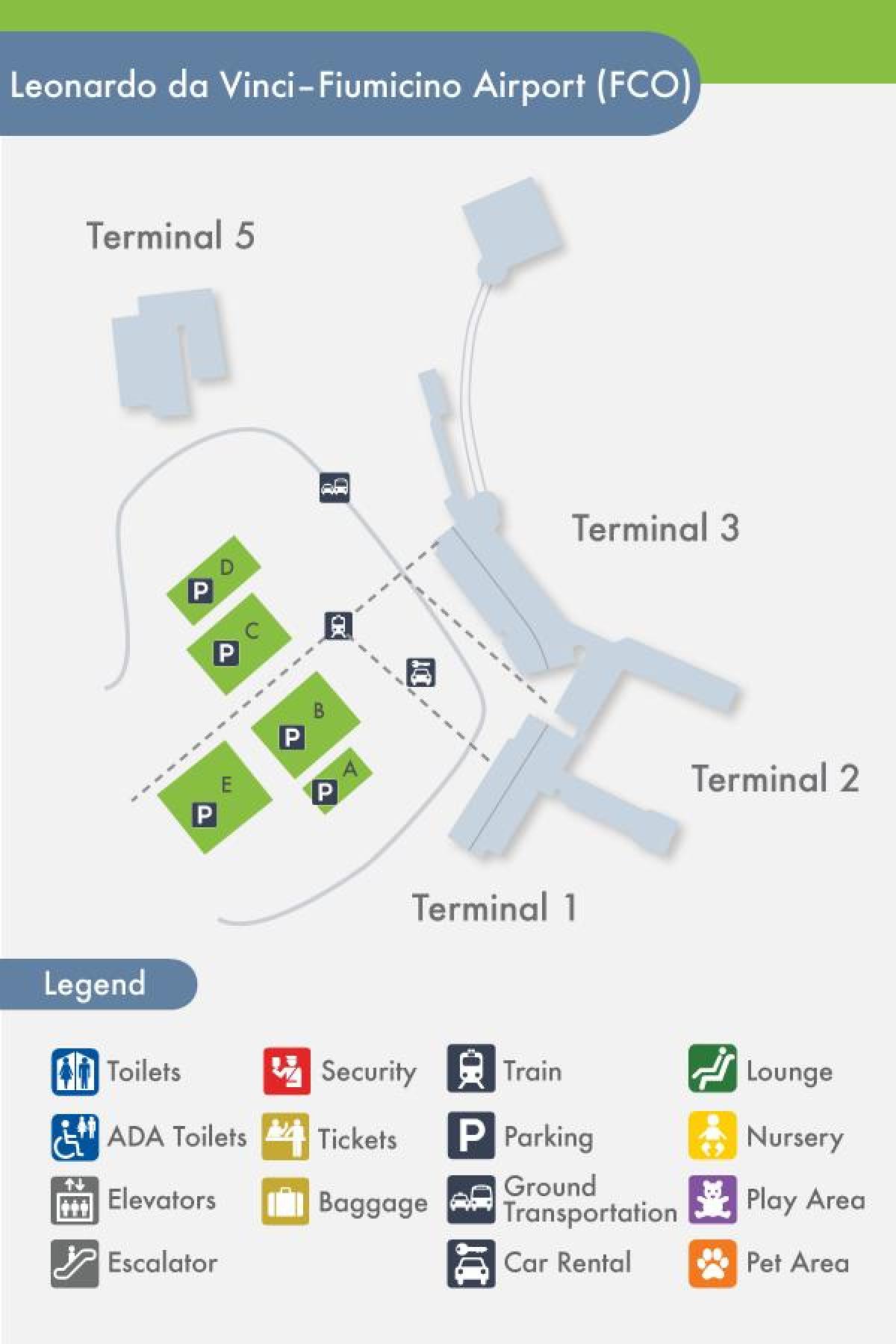 Mapa FCO terminal 5