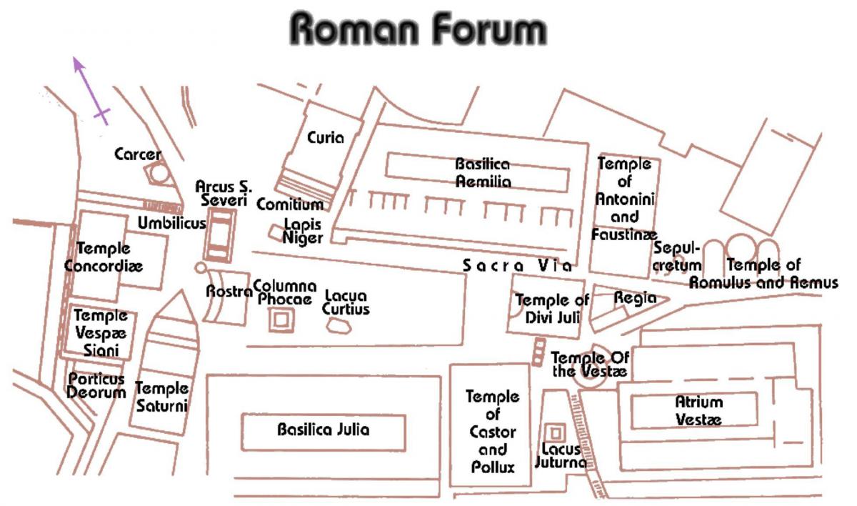forum Romanum mapie