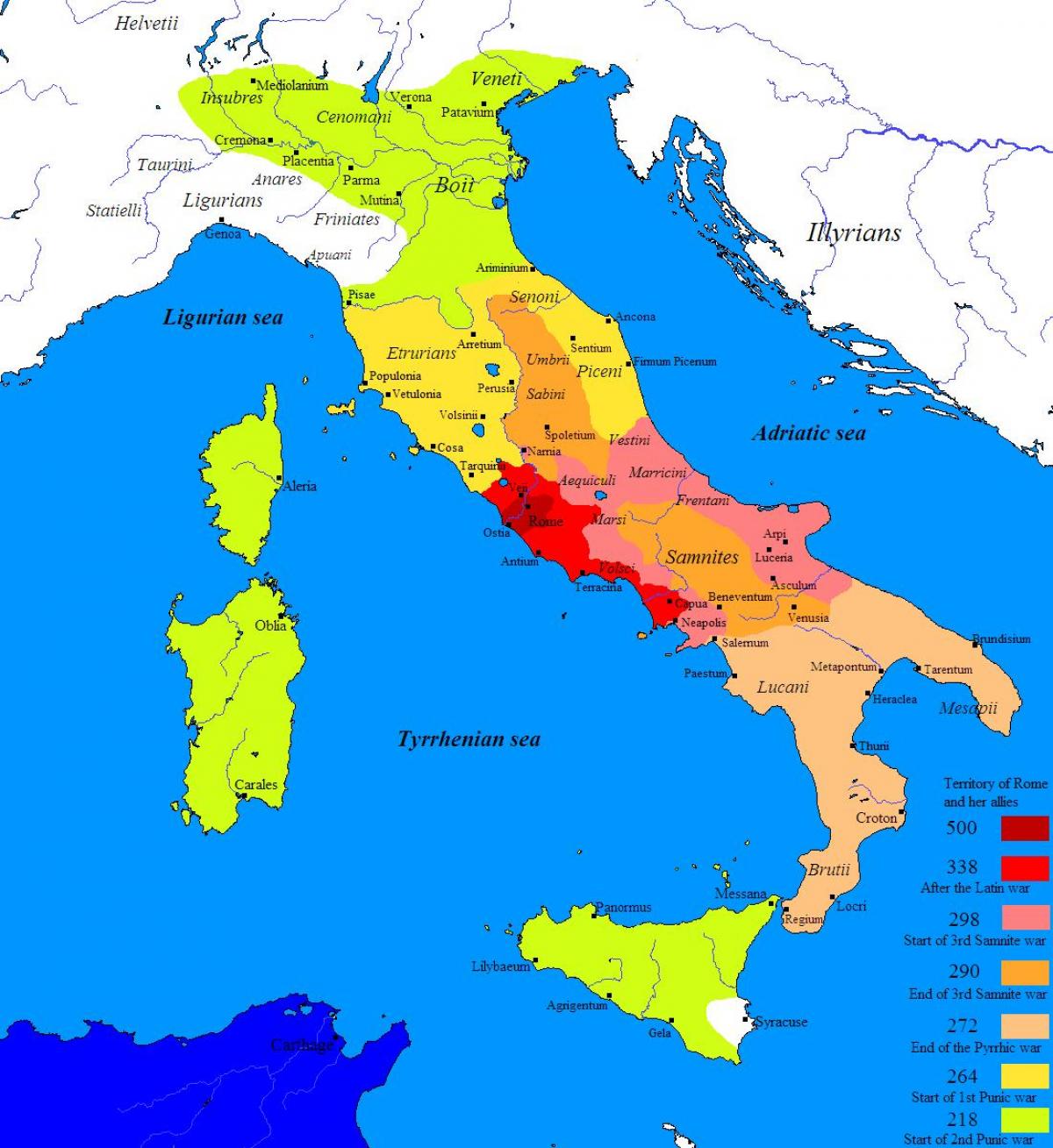 Mapy starożytnego Rzymu i okolic