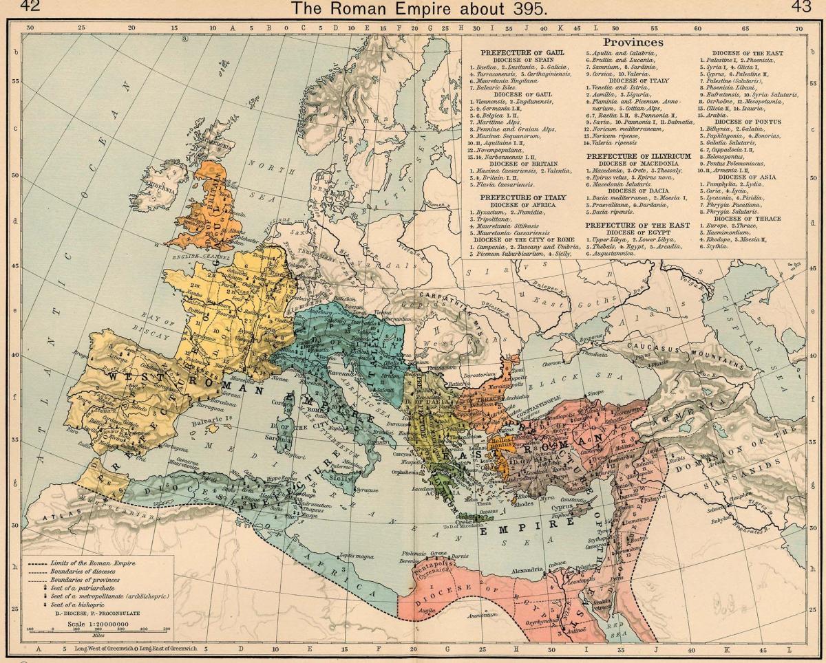 starej mapie Rzymu