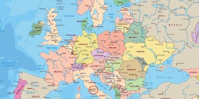 Rzym na mapie Europy