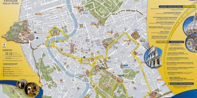 Mapa Rzymu otworzyć tour bus trasa 