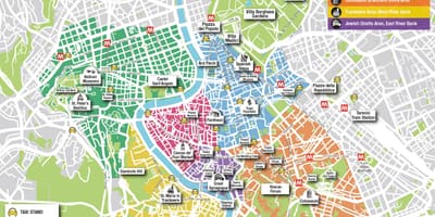 Mapa atrakcji Rzymu